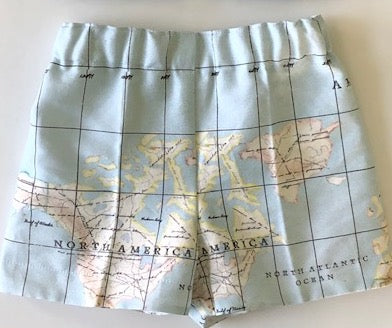 Map Shorts - Violett Valentine