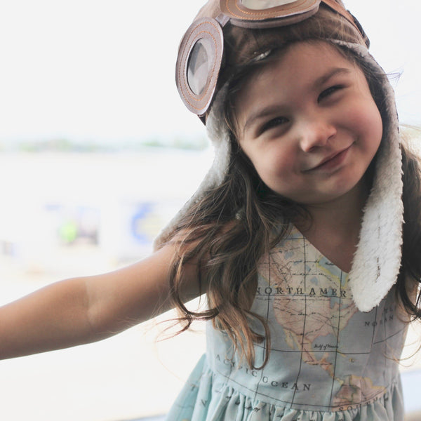 Violett's Aviator Hat - Violett Valentine - Children Clothing - Boutique